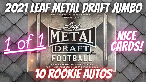 2021 leaf metal draft football jumbo box|leaf metal draft checklist.